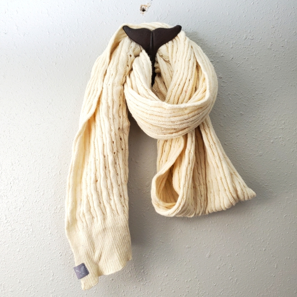 American Eagle Outfitters Scarf Cream color